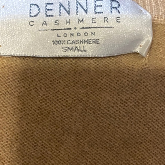 Denner Cashmere camel coloured short sleeve sweater. Sz S - Picture 12 of 15